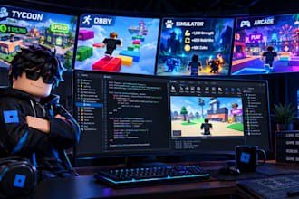 script tycoon roblox game, obby online game, simluator arcade game, lua scripter