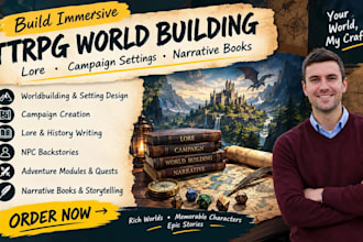 build immersive ttrpg worlds lore campaign settings and narrative books