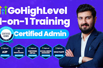 provide 1 on 1 gohighlevel training and go high level consultation