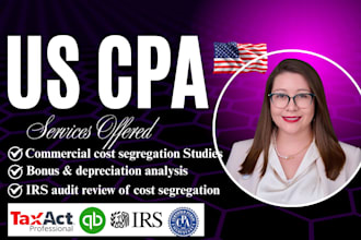 prepare real estate and commercial cost segregation studies and irs audit review