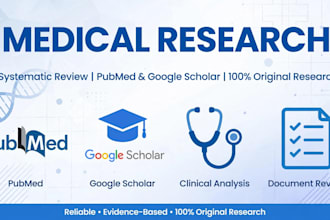 do medical research, systematic review, literature review