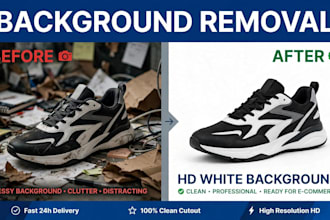 remove background from any image and make it HD