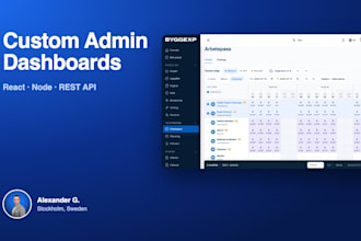 build a custom react admin dashboard with node api