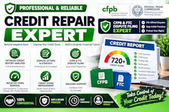 do professional credit report analysis and documentation support