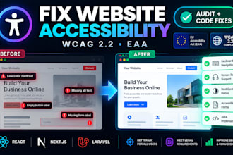 audit and fix wcag accessibility issues on your website