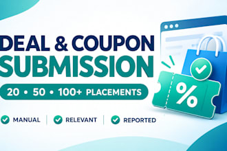 manually post your deals and coupons on deal websites