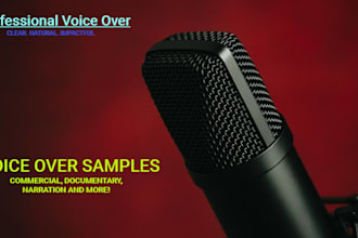 record a deep cinematic male voice over