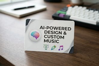 create ai graphic design, custom music, and document layouts