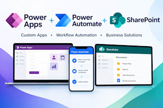build power apps, power automate workflows and sharepoint solutions