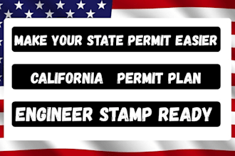 do city permit drawings as california architect permit plan engineer stamp