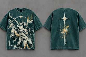 create streetwear t shirt design, apparel graphics and merch for clothing brands
