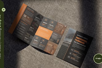 design professional bifold and trifold flyers