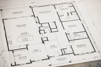 create garage convertion plan for bedroom, bathroom and entertainment room