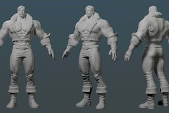 sculpt of your 3d character, creature or concept