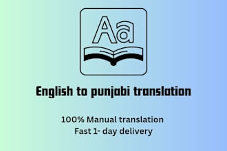 translate english to punjabi professionally