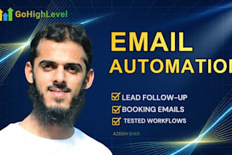 set up gohighlevel email automation and lead follow up workflows