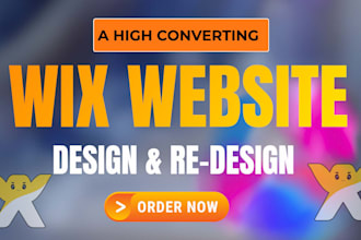 build wix website, design redesign wix website website development, wix studio