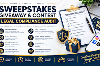 audit your sweepstakes, giveaway and contest for legal compliance