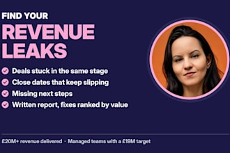 audit your hubspot or salesforce pipeline for revenue leaks