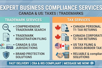 prepare and file your canada personal t1 and corporate t2 tax returns