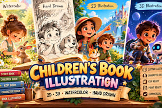 children story book illustration children story children story book ilustration