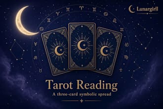write a symbolic tarot reading from card spread