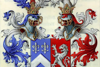 design custom luxury heraldic, coat of arms logo