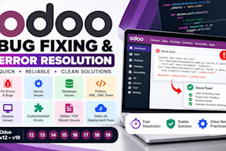 fix bugs and errors in your odoo erp