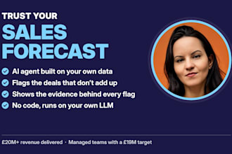 build an ai agent that checks your sales forecast against your own data