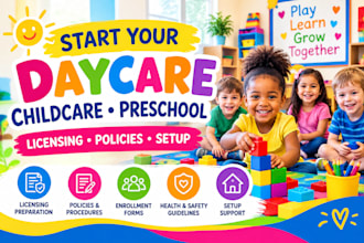 start a daycare childcare or preschool with licensing and policies