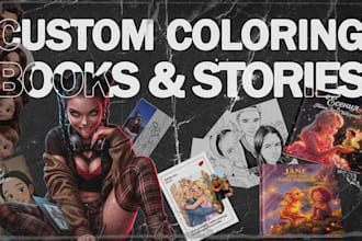 create custom coloring books and illustrated stories