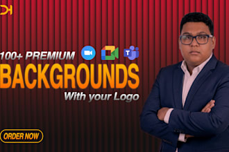 design virtual background for zoom and google meet