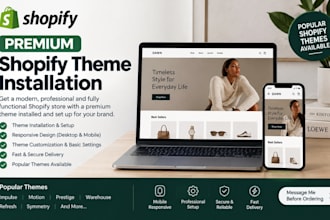 install premium shopify themes for your store