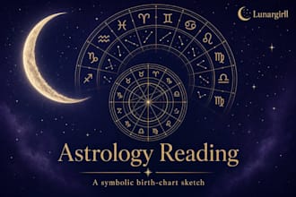 write a symbolic astrology reading from your birth date