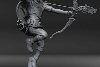 sculpt custom 3d characters model , realistic figurines, and unique keychains