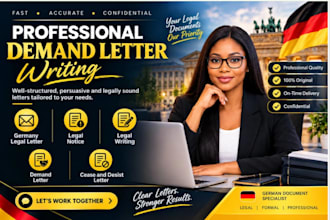 write a professional demand letter, legal notice, cease and desist letter