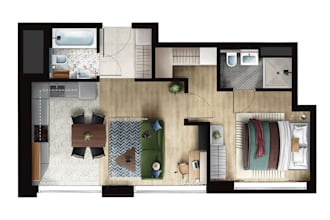 draw architectural floor plan
