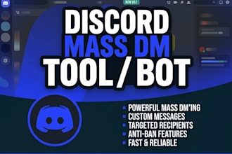 create a custom discord massdm tool