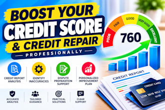 boost your credit score and credit repair professionally