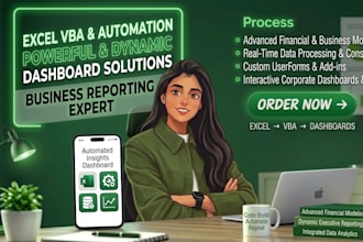 build custom excel vba macros and automated dashboards