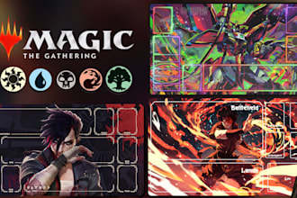 design custom playmat, tcg playmat, mtg playmat, anime playmat, pokemon deskmat