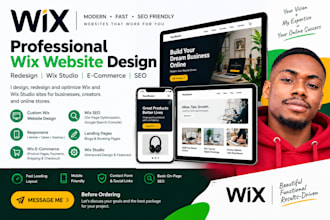 design or redesign your wix studio website, online store and wix SEO, wix code