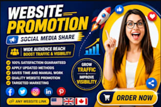 promote website, product, crypto,business any link to increase traffic and sales