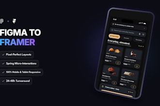convert figma design to responsive framer website