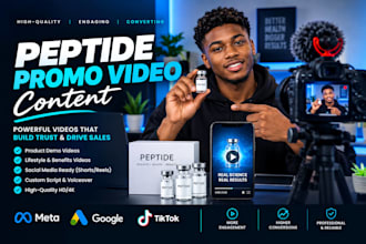 create ai peptide promo video peptide video ads for peptide marketing peptide ad