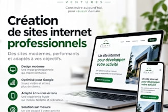 créer votre site web professionnel sur mesure avec logo