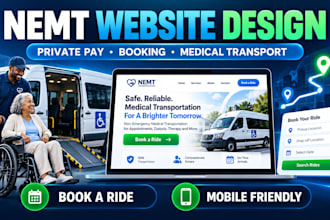 build nemt website medical private pay transport transport nemt booking website