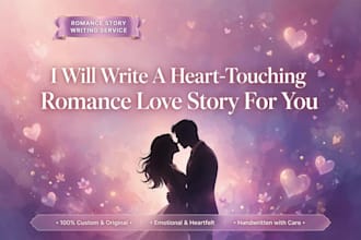 write an emotional original romance love story for you