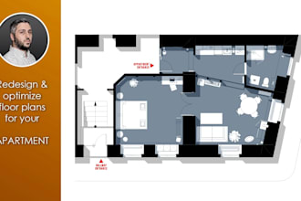 redesign and optimize floor plan layouts for your apartment