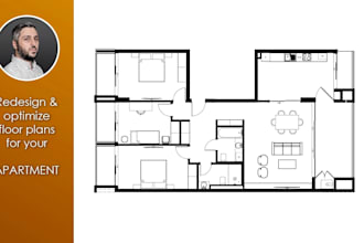 redesign and optimize floor plan layouts for your apartment